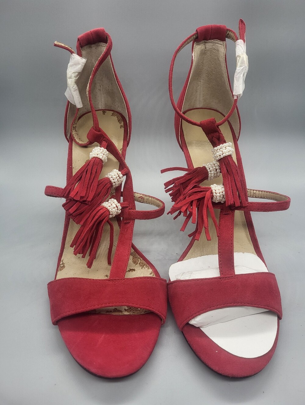 Ann Taylor Adina Fringe Suede Heels